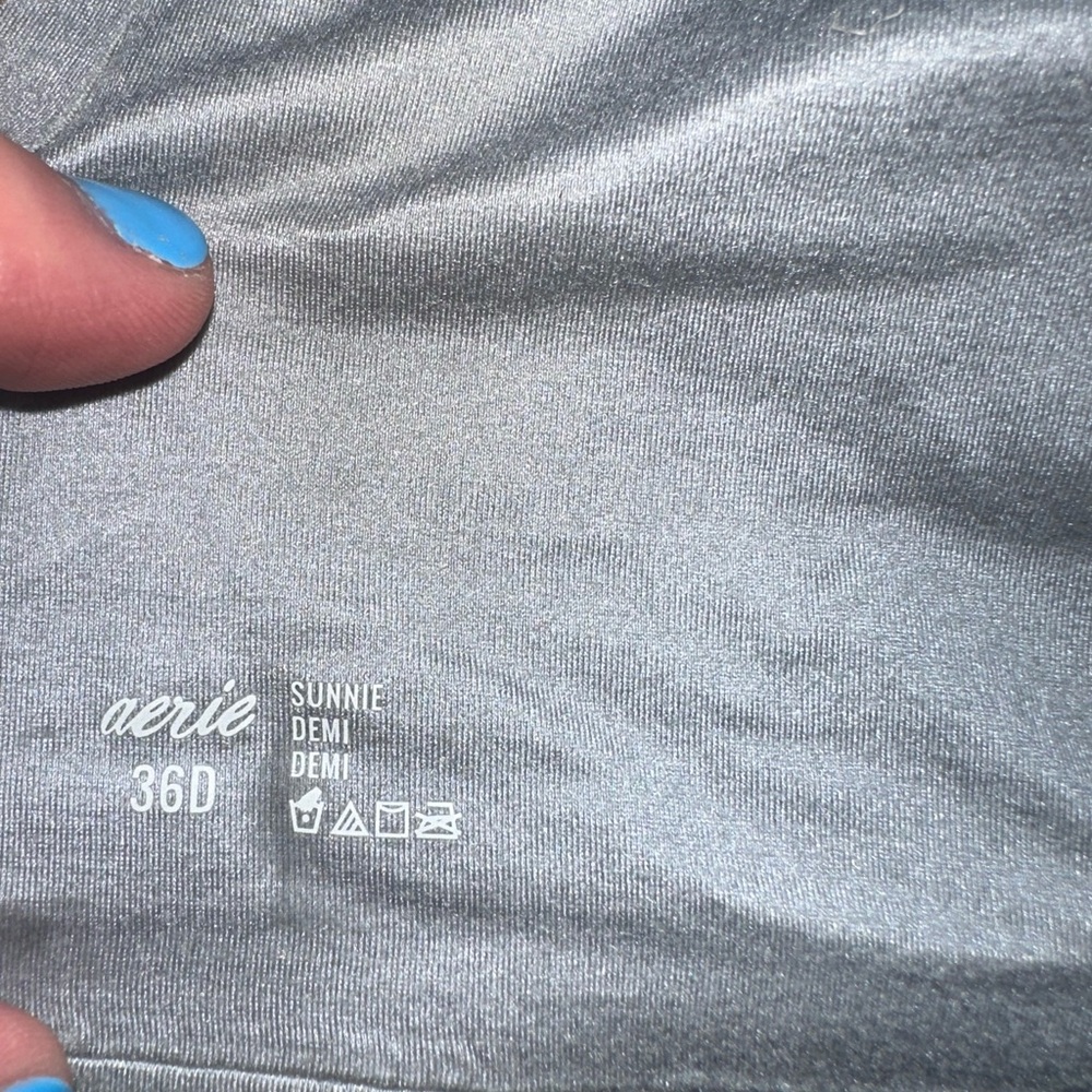Aerie Sunnie Demi Bra – 36D – Shimmery Silver ✨ - Picture 4 of 8